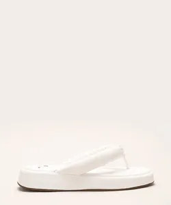 tamanco flatform salto baixo mindset branco 34