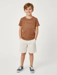 Conjunto Curto Infantil Para Menino - MARROM 6