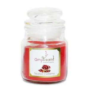 Vela Aromática Twisted Cranberry Com Pote de Vidro 128g 4570 - Ampliscent