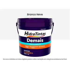Tinta Acrílica Econômica Fosca 15L Demais Hidrotintas Branco Neve (MP)