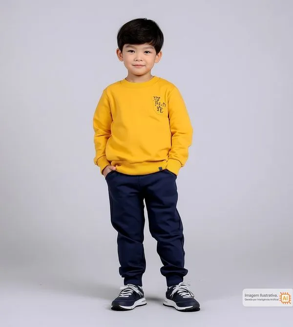 Conjunto Moletom Explore Amarelo - 2