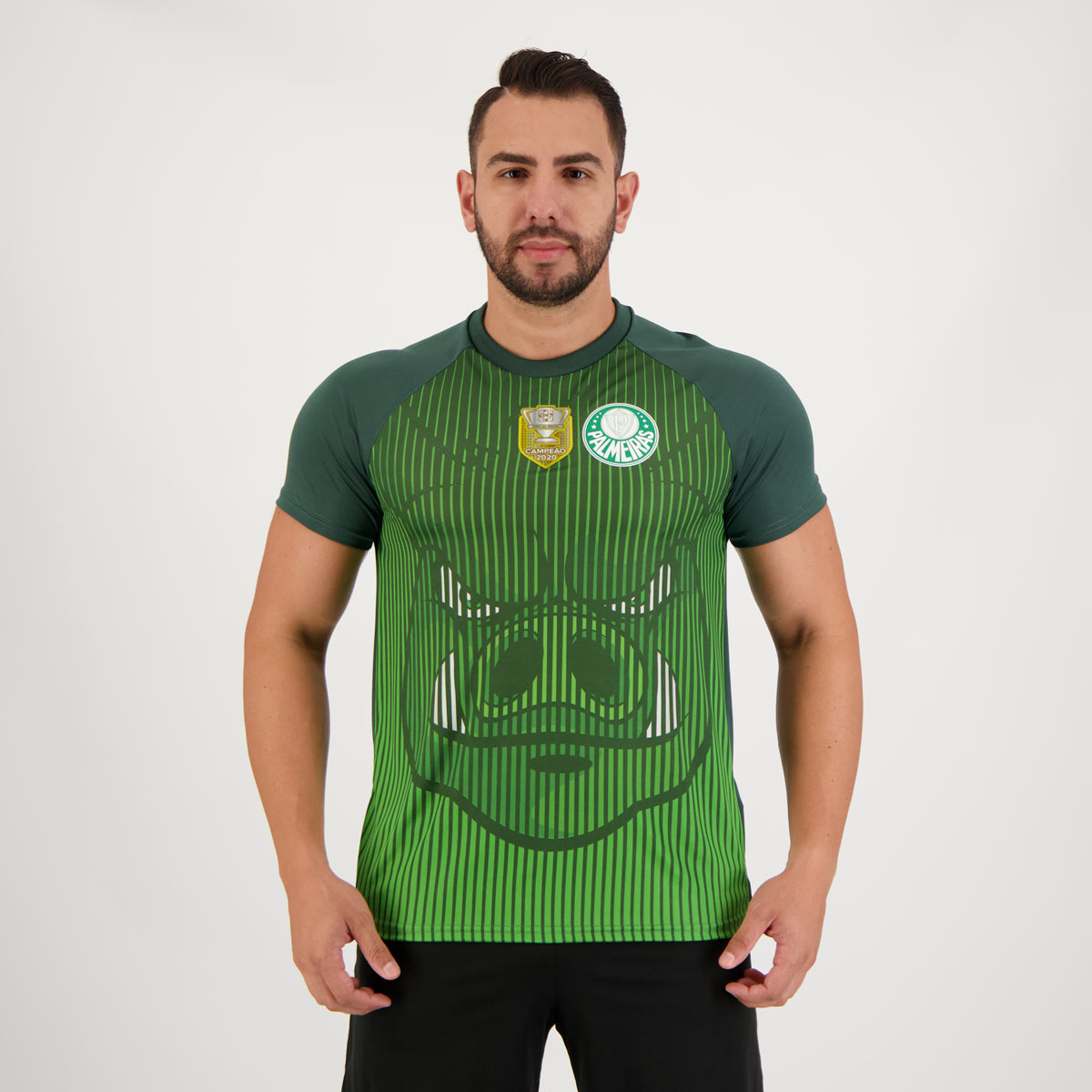 Camisa Palmeiras Mascote Verde Patch Campeão Copa do Brasil 2020