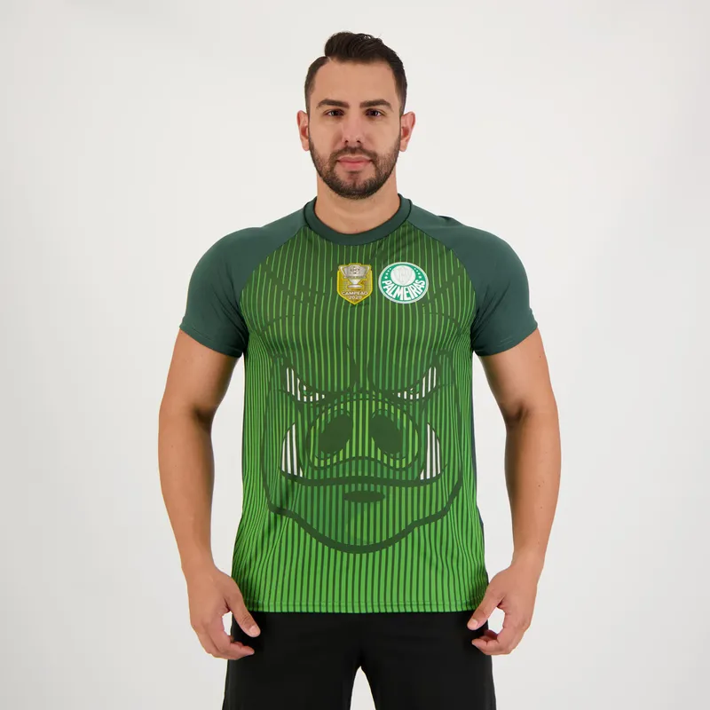 Camisa Palmeiras Mascote Verde Patch Campeão Copa do Brasil 2020
