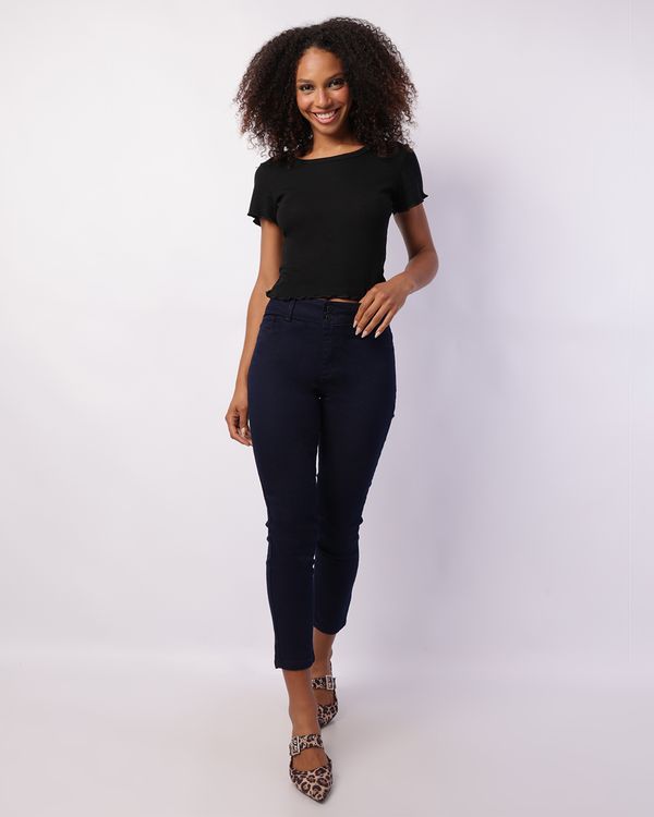 Calça Jeans Feminina Cigarrete Azul 40