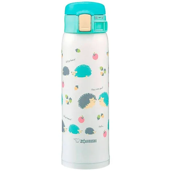 Garrafa Térmica Zojirushi Esportiva 480ml Hedgehog Mint SM-SG48GK (MP)