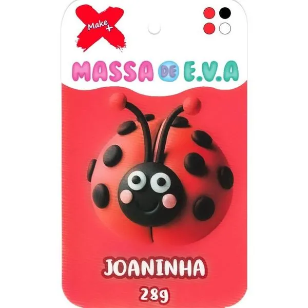Massa Para Modelar Eva 28g 4 Cores Joaninha