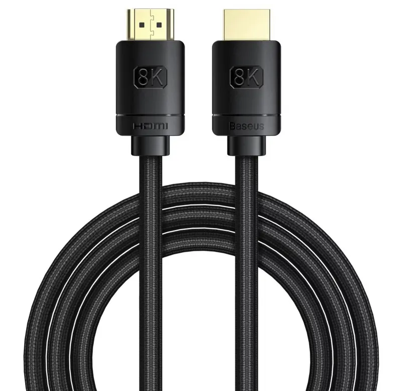 Cabo HDMI Baseus High Definition Series HDMI 2.1, 8K 60Hz, 3D, HDR, 48Gbps, 2m ( black )