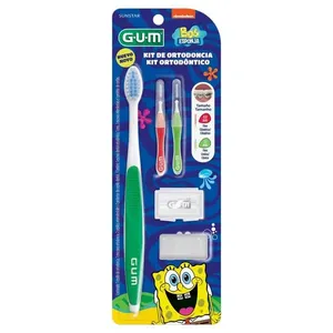 Kit Gum Ortodôntico Bob Esponja