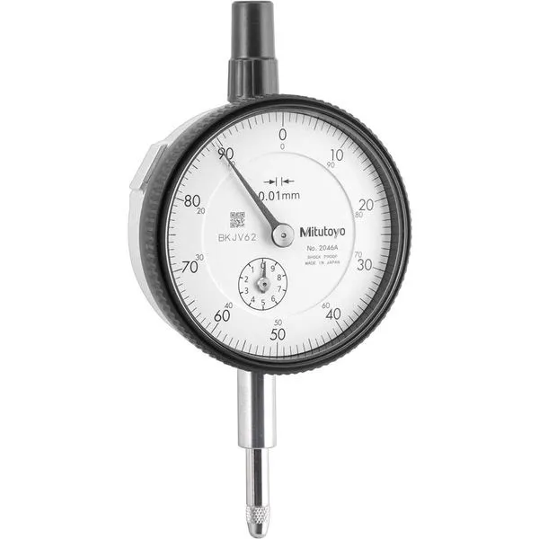 Relógio comparador analógico 0,01 mm x 10 mm 2046A - MITUTOYO