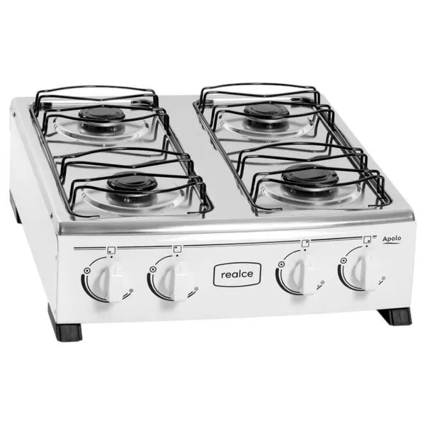 Fogão De Mesa 4 Bocas Realce Apolo Branco (MP)