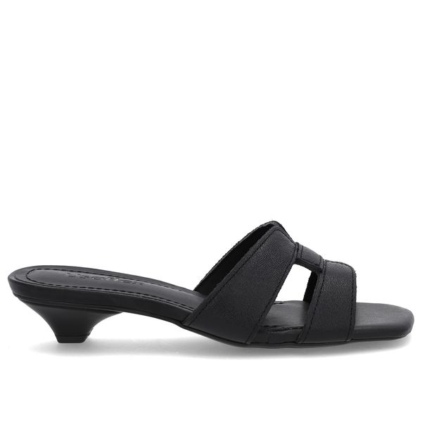 Tamanco Preto Couro Liso 34