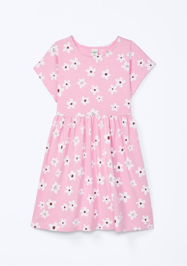 Vestido Curto Infantil Estampado - Rosa 010