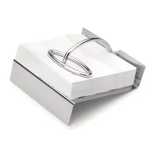 Porta Guardanapos De Papel Aço Inox Organizador De Cozinha Mesa Posta Servir Com Contrapeso Gloss
