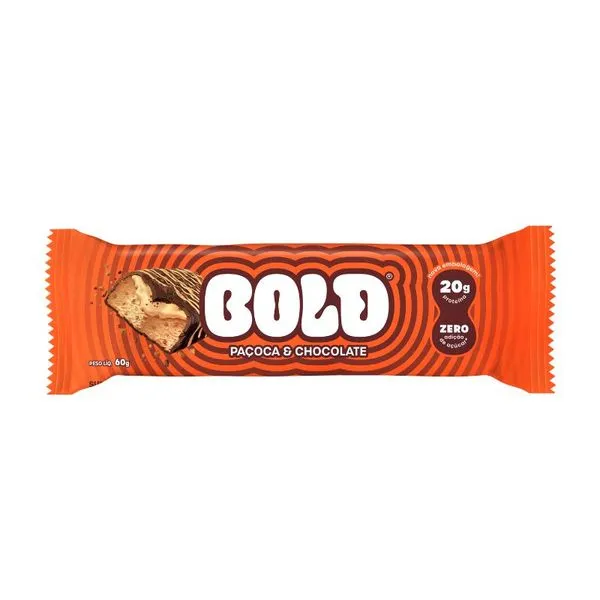 Bold Paçoca e Chocolate 60G - Bold Snacks