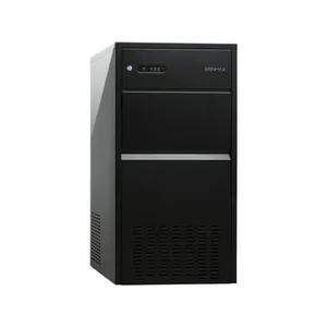 Máquina de Gelo Benmax BMGX50-13B 50kg Dia Reservatório 13kg Super Ice Preto Aço Inox Compressor 220V Máquina de Gelo Benmax Super Ice 50-13kg 50kg Dia Inox Preto 220V
