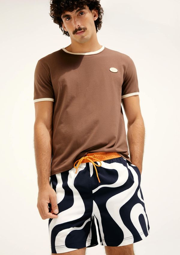 Shorts de Banho Estampado Hering + Cosmo - Azul XG