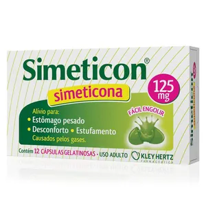 Simeticon 125mg 12 Cápsulas Gelatinosas Moles