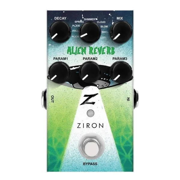 Pedal De Efeitos P/guitarra Reverb Alien Ziron Efx