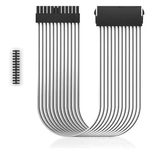 Extensor De Cabo Para Fonte ATX 24 Pinos Deepcool 30cm Branco EC300-24P-RD (MP)
