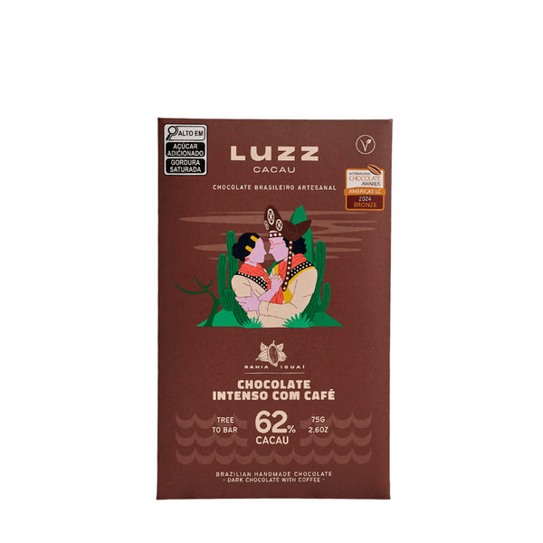 Chocolate Intenso com Café 62% Luzz Cacau – 75g