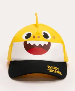 boné infantil baby shark amarelo M