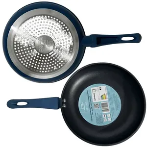 Panela Frigideira Antiaderente Cerâmica 24cm Azul Lehavi