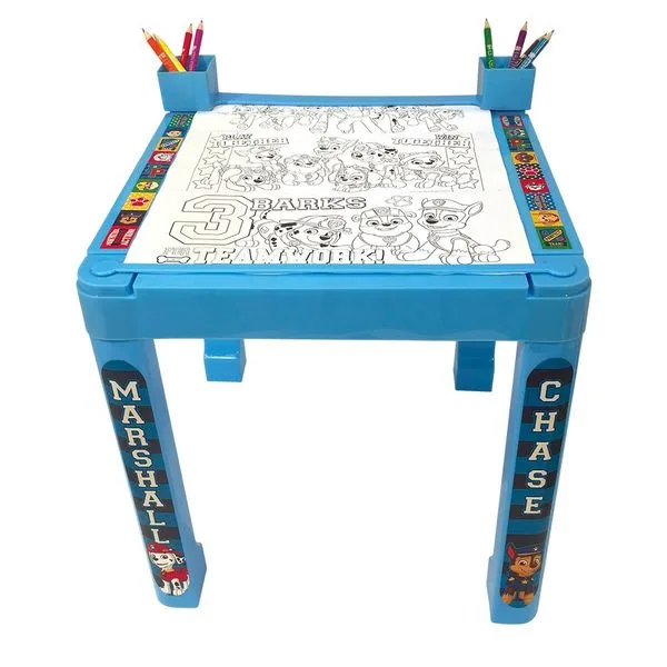 Mesa De Colorir - Patrulha Canina - Azul - Bang Toys