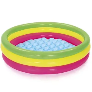 Piscina Inflável 3 Anéis Coloridos 120cm Vinil Estrutura Redonda 62L Multicolorida Bestway Piscina Inflável 3 Anéis Coloridos 120cm Vinil Estrutura Redonda 62L Bestway