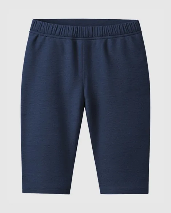 Bermuda Infantil Menina Ciclista Em Algodão Malwee Kids Azul Escuro - 18