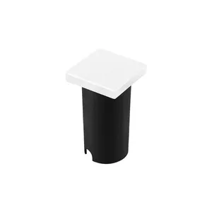 Balizador Astraled Wezen Quadrado De Embutir Led 1w Bivolt Branco 3000k Luz Amarela Bl-6718