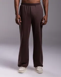 Calça Masculina Reta Moletom Tecnológico No Liquid - BASICAMENTE Marrom - G