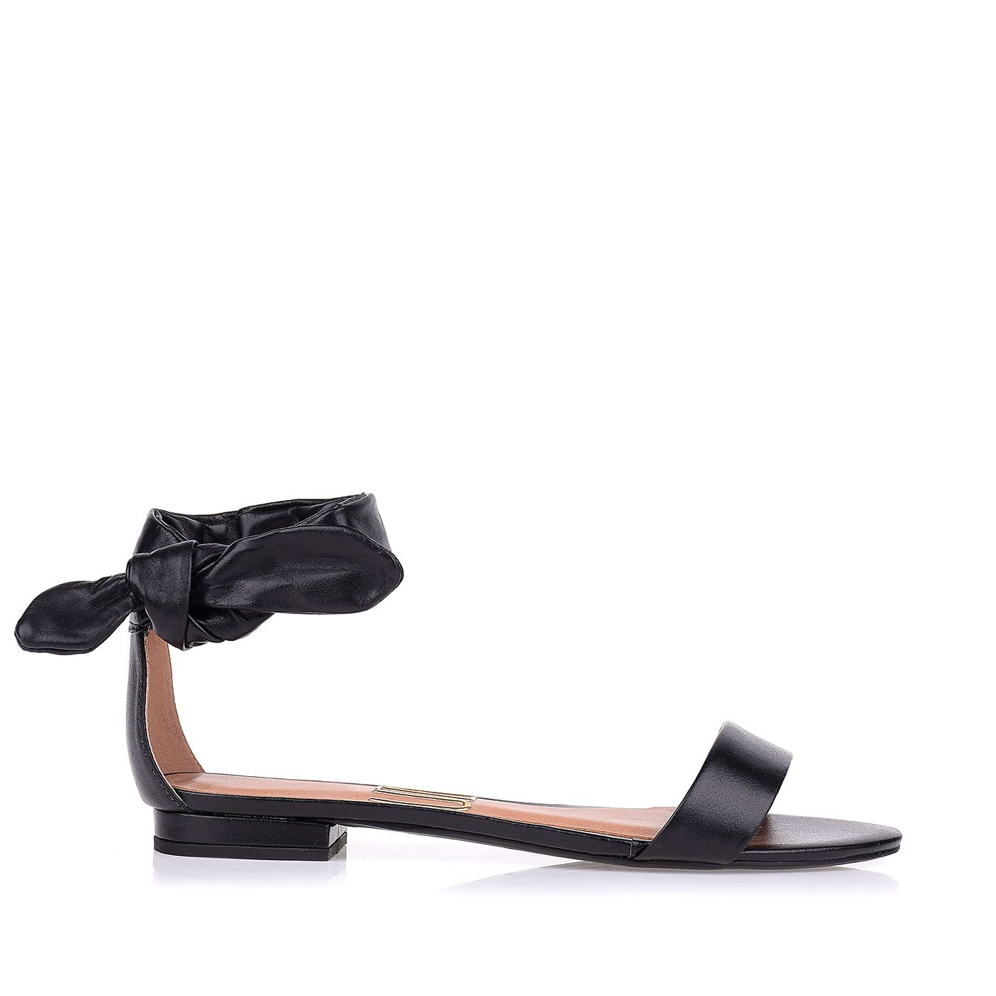 Flat Veneto Couro Preto