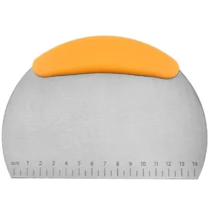 Cortador De Pizza E Espátula Inox Com Régua De Medidas Multiuso Praticidade E Precisão Na Cozinha