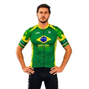 Camisa Ciclismo Free Force Basic Brasil Collection - Masculina
