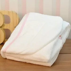 Toalha de Banho com Capuz Comfort Rosa