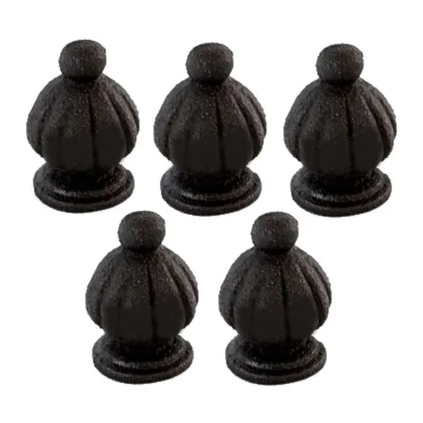 Kit 5 Pinhas Ornamentais Ferro Fundido N13 para Grade Sacada Muro 5x3cm Fundição São Cristóvão Kit 5 Pinhas Ferro Fundido N13 para Grade e Muro 5x3cm Fundição São Cristóvão