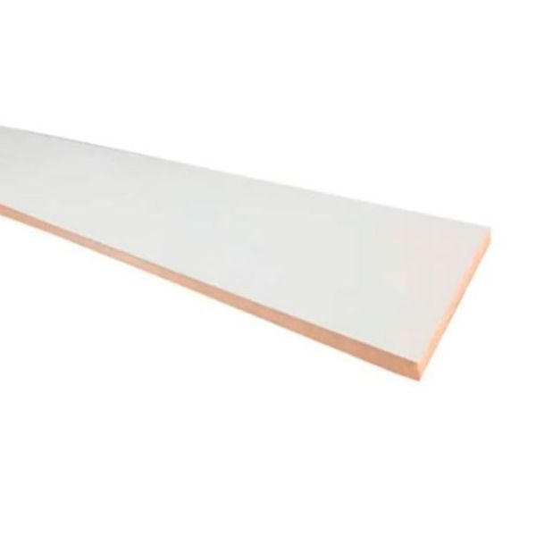 Ripa Texturizado MDF 2 Faces MADL Ripa de MDF 2 Faces Branco Texturizado 15mm 2750x600mm