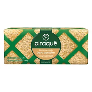 BISCOITO PIRAQUE AGUA/GERGELIM 200GR