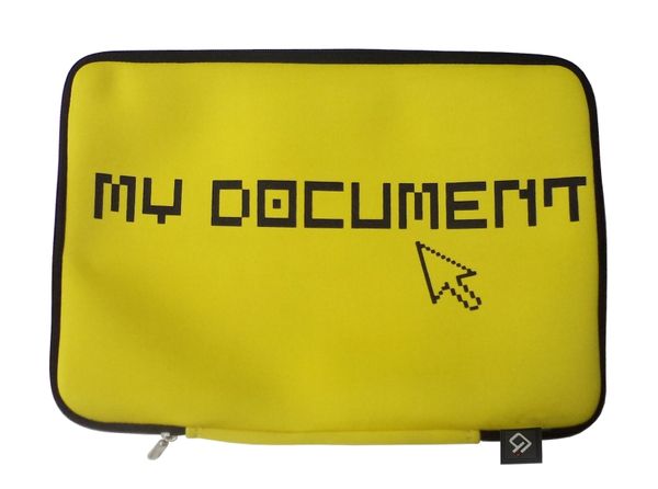 Pasta para Notebook 15" Ibyte Funny Amarela em Neoprene