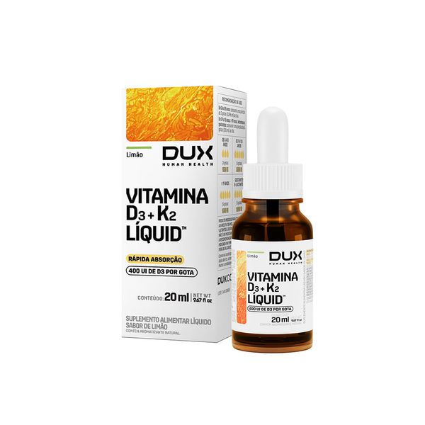 VITAMINA D3 + K2 - 20ML Limão