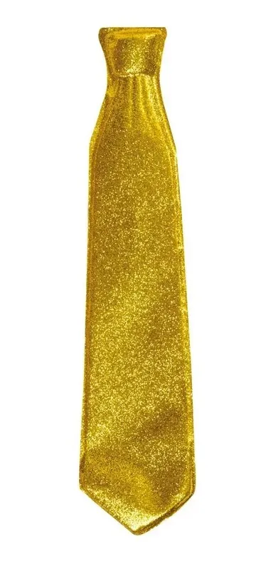 Gravata Glitter Ouro 29001678 - Cromus Embalagens