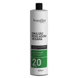 Água Oxigenada Reveladora Acquaflora Vegana 20vol 900ml Emulsão Reveladora Acquaflora Vegana 20vol 900ml
