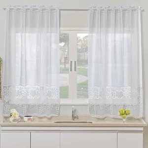 Cortina De Janela Uva Em Renda Para Varão Simples 2,00m X 2,50m 100% Poliéster - Uva