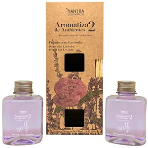 Kit 2 Aromatizadores de Ambientes Peônia Com Lavanda 250ml 1900000276 - Yantra Cosméticos