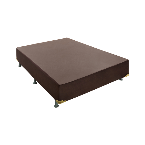Base Cama Box Queen Size Petrus 158x198cm Ortobom Marrom Marrom