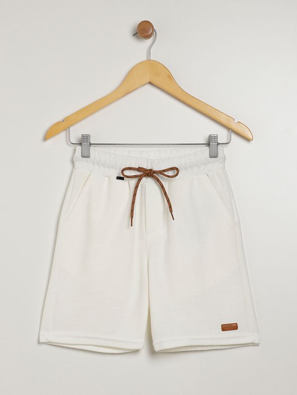 Bermuda Moletinho Juvenil Para Menino - OFF WHITE 16