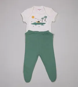 Conjunto Body Born To Be Wild - 6010261 De 0 a 12 meses Verde - G