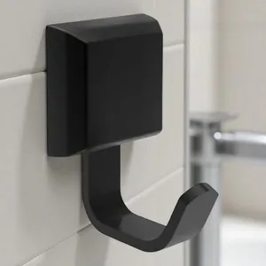 Suporte Cabide Cabideiro Gancho Luxo Preto
