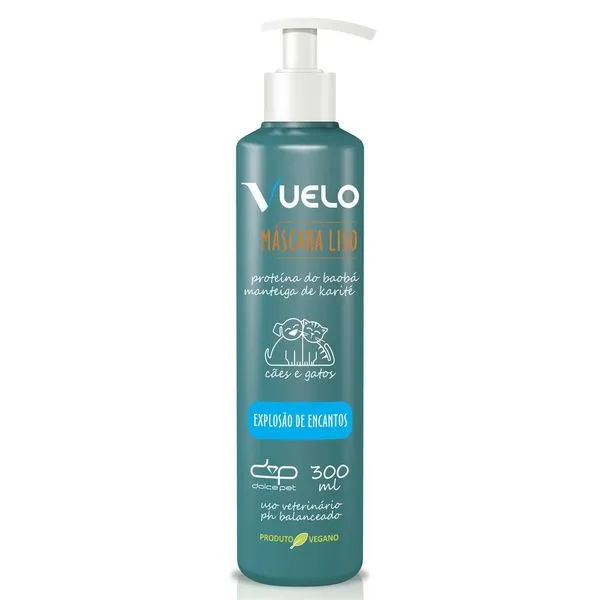 Máscara Hidratante Liso Para Cães E Gatos Vuelo Explosão De Encantos 300ml (MP)