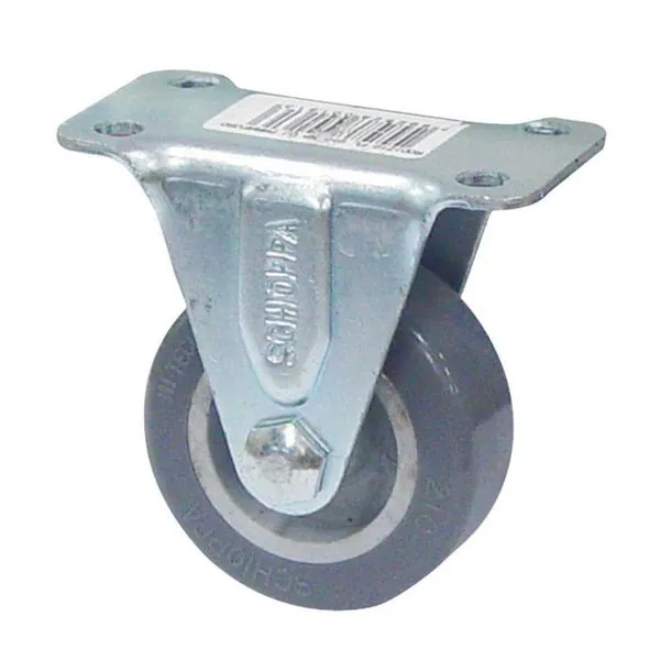 Rodízio fixo leve 2" de resina termoplástica cinza FL 210 BP - SCHIOPPA